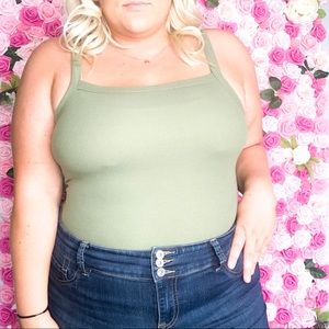 Old Navy Olive Green Tank Top - Large